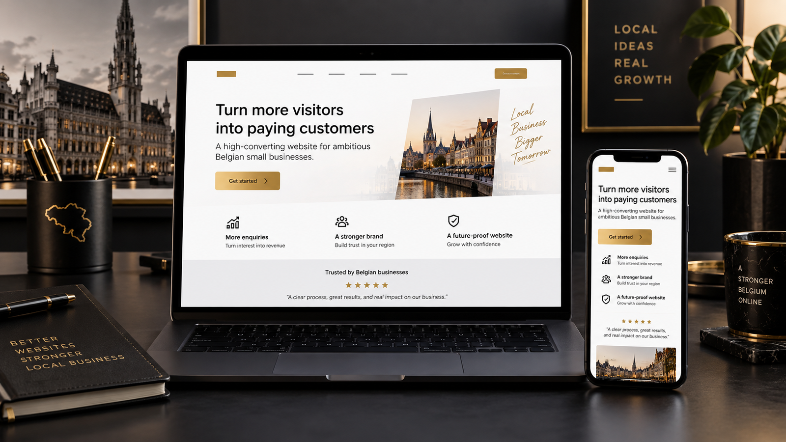Conception d'une landing page performante pour une PME belge