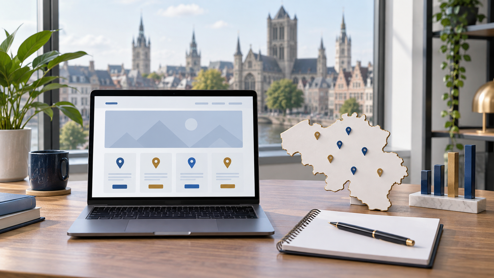 Stratégie de pages de service locales pour plusieurs villes belges